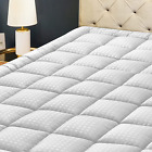 HYLEORY Queen Mattress Pad Quilted Fitted Mattress Protector Cooling Pillow Top