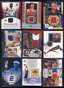 35 ct lot of NBA basketball auto relic jersey card lot