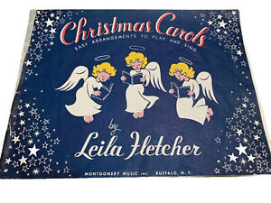 Vintage Christmas Carols Leila Fletcher Song Book Sheet Music Montgomery Music 1