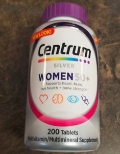 Centrum  Silver Complete Vitamin 200 Tabs Women 50+  Expiration Date 04/2025