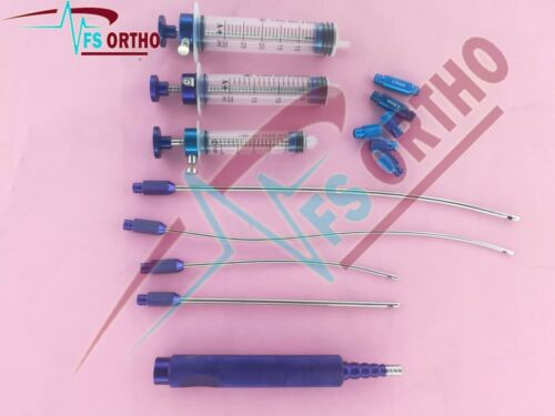 Liposuction Luer lock Fat Injection Cannula Luer Transfer Adapter set of 14 pcs
