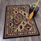 Wilderness Panel Multi Wildlife Rustic Country Cabin Lodge Area Rug 4'x5'