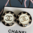 Lot of 2 Chanel Button Gold Tone CC Buttons 25 mm Stamped Logo 0,98 inch Metall