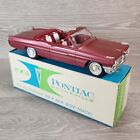 1961 Pontiac Bonneville Convertible Red Dealership Promo Model Car w/  Box