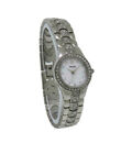 Bulova Crystals 96T14 Women's Round Mother of Pearl Analog Watch