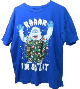 Rudolph The Red Nosed Reindeer Abominable Snowman I'm So Lit Tee XXL