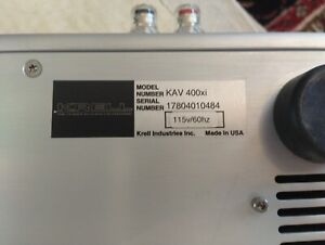 Krell KAV-400Xi 2 Channel Integrated Amplifier in Silver
