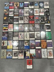 Lot Of 64 - 80’s & 90’s Heavy Metal & Rock Cassette Tapes Def Leppard, Dokken