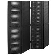 VIVO Black 60 x 60 inch Pegboard Panel Office Partition, Trade Show Display