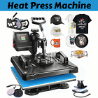 5-in-1 Heat Press Machine, 360-Degree Rotation Digital Combo 12x15 Heat Transfer