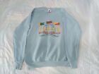 Vintage New! Gucci Internationale Logo Bootleg Sweater Mens L Blue Pullover