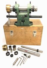 END MILL SHARPENING THREADING GRINDING FIXTURE Machinist Tool w/ Case & Access.