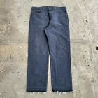Vintage Levi's 501 Jeans 38x31 Made in USA Black Raw Hemm