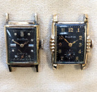 2 Vintage  Bulova Gents  Tank Wristwatches