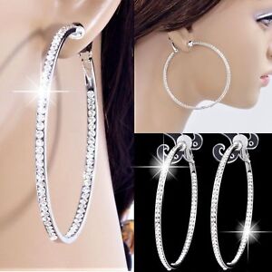 Piercing or Non-Pierced CLIP-ON STUNNING CRYSTAL 2.3