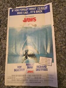 Jaws  Mini Movie Poster Reprinted 11” x 19”  Vintage Folded