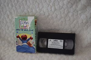 Sony Wonder/Sesame Workshop Elmo's World Wake Up with Elmo! VHS Tape 2002