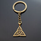Bronze Celtic Knot Trinity Amulet Irish Triangle Charm Keychain Key Chain Gift