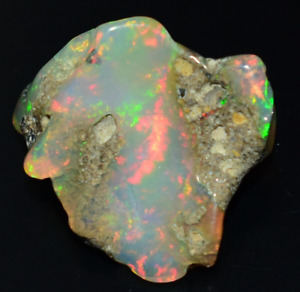 Dry Opal Rough 9.75 Carat Natural Ethiopian Welo Opal Raw Fire Opal Gemstone