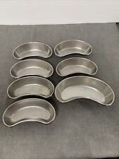Lot Of 7 Kidney Pan Vollrath Surgical Stainless Steel Trays - 8858 & 8860 EG JD