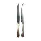 Oneida Silver Flatware Meadowbrook Silverplate French Hollow Grille Knife Set 2
