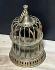 Vintage Brass Bird Cage Tabletop or Hanging Decor Made In India 6” Tall