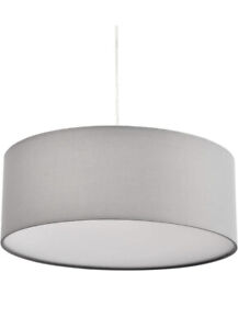 Fabric Lantern Shade Pendant Light Fixture Simple Hanging Ceiling Lamp Room