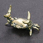 Solid Brass Crab Figurine Small Statue Home Ornament Animal Figurines Gift