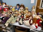 Large Lot of 40  Antique Dolls  all sizes @ makes
