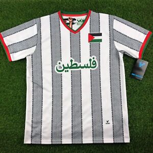 Palestine / Palestina - Camisa de Futbol Diseno Propio BLK (Tallaje Americano)
