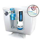 HydroRight Toilet Repair Kit with Dual Flush Valve Push Button Handle, 1.9