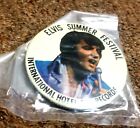 Elvis Presley Pin Elvis Summer Festival International Hotel RCA Records Button