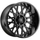 24 inch 24x12 Vision Offroad ROCKER Gloss Black wheels rims 6x5.5 6x139.7 -51