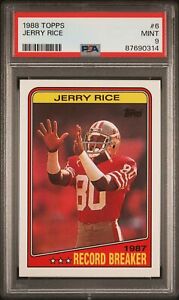 New Listing1988 Topps Jerry Rice #6 PSA MT 9 San Francisco 49ers HOF JA