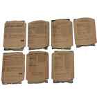 MRE Meals Lot of 7 Spinach Fettuccine Asian Beef Strips Beef Pork Sausage Patty