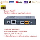 WebRTC H.265/H.264 HDMI video Encoder via HTTP RTSP RTMPS UDP ONVIF SRT