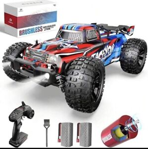 DEERC 1:10 Large Brushless RC Car , 3S 4X4 RTR High Speed Monster Truck