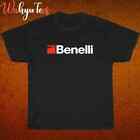 New Shirt Benelli Shotgun Logo Black/Navy/Grey/White T-Shirt Size S-5XL