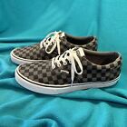 Vans Off The Wall Mens 11 Checkered Flag Check Black Gray Shoes Sneakers Canvas