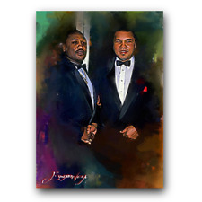 New ListingJoe Frazier & Muhammad Ali #19 Art Card Limited 3/50 Vela Signed (Boxing -)
