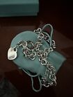 Tiffany & Co. Return To T&co NY Heart Tag Heavy Chain Necklace Choker Silver