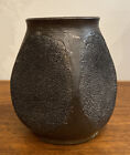 Vintage Hand Thrown Studio Art Pottery Stoneware Vase Signed By Artist