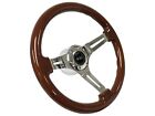 1969-89 Oldsmobile Cutlass, 6-Bolt Mahogany Wood Steering Wheel Kit, 442 Emblem (For: More than one vehicle)