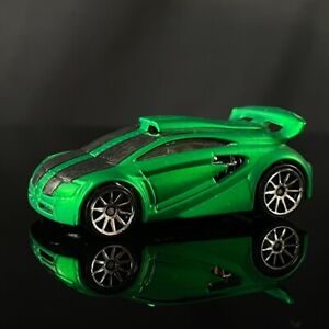 2007 Hot Wheels Holiday Hot Rods Technetium Green Lace Wheels Diecast NICE