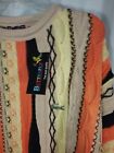 New Biggie 90s Coogi-style Sweater 3/4 sleeve SIZE L