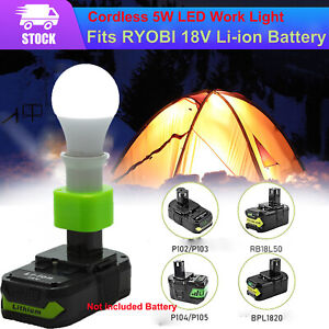 For Ryobi 18V Li-ion Battery LED Work Light E27 Bulb Jobsite Light Lamp Portable