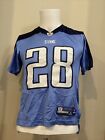 Tennessee Titans￼￼ NFL Football ￼ Chris Johnson ￼jersey number 28 Sz M Youth