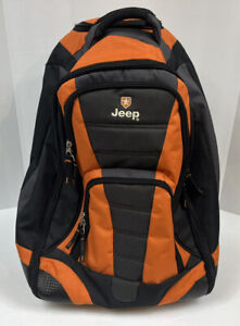 ORANGE TRAVEL PACKPACKING JEEP BACKPACK BAG with WHEELS Hiking Climbing Camping