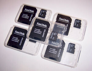 5 New SanDisk 4GB SDHC MicroSD Memory Cards 4 GB Micro SD TF SD-04G  5 Pack New!