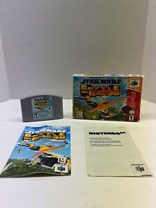 Star Wars N64 Episode 1 Battle for Naboo, Game Cartridge, Box, Game Instructions